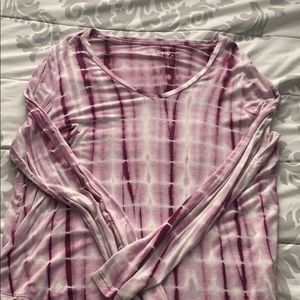 Tie-dye long sleeve shirt